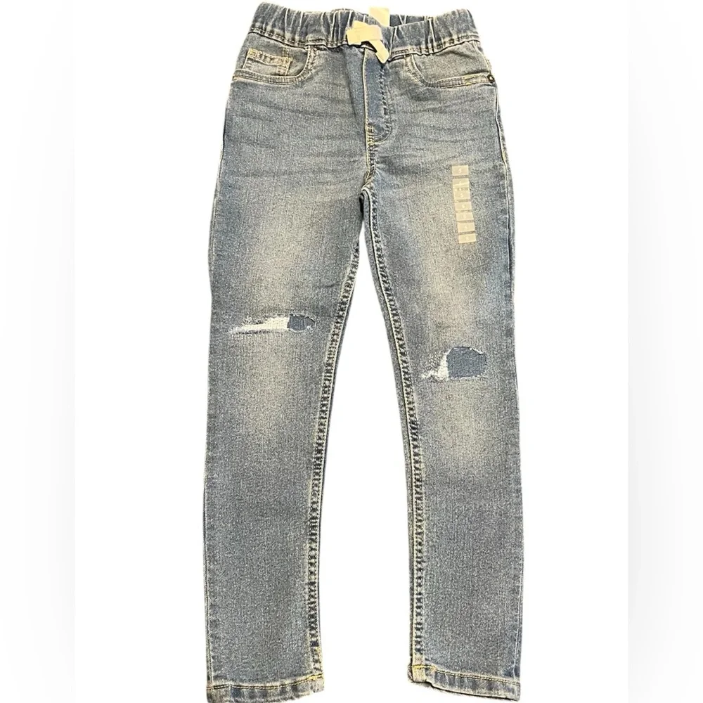 OshKosh B'gosh Kids Faded Blue Pull on Skinny Jeans 5/5A